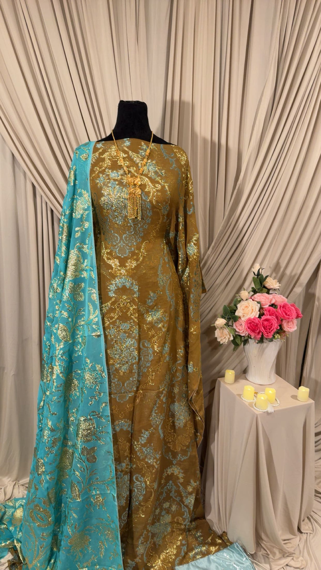 Turquoise Bronze Fransawi Dirac Set